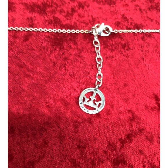 Crown Trifari Cream Faux Pearl with Rhinestone Accents 15" Silver Tone Metal Nec - Picture 4 of 4